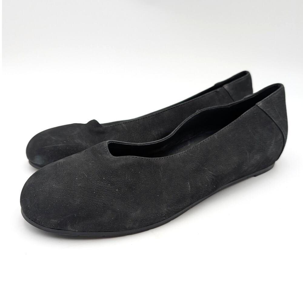 Eileen Fisher Una Hidden Wedge Ballet Flat Women's Black Size US8 EU38.5